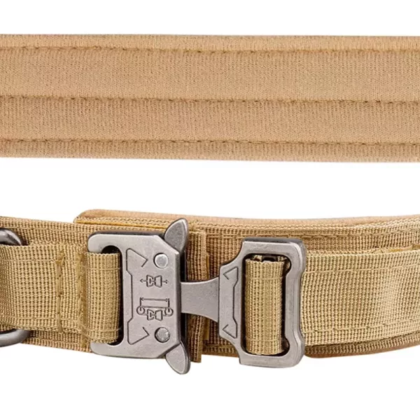 tactical dog collar, training dog collar, metal buckle dog collar