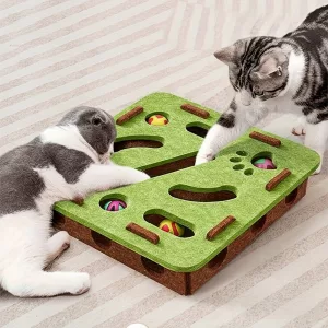 cat puzzle toy, cat exercise toy, catch ball toy