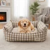 soft dog bed, dog bed with sides, dog cushion