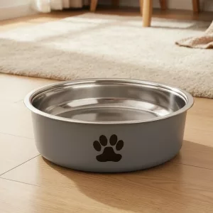 Stainless Steel Dog Bowl with Silicone Non-Slip Base
